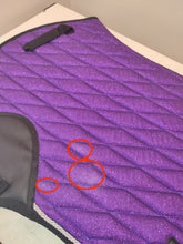 Load image into Gallery viewer, CLEARANCE PRICE! Purple Glitter Saddle Pad Set with Boots