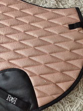 Load image into Gallery viewer, CLEARANCE PRICE! Rose Gold Glitter Saddle Pad Set with Boots