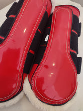 Load image into Gallery viewer, CLEARANCE PRICE! Red brushing boots, stirrups, reins