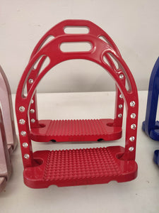 Stirrups Red with crystals