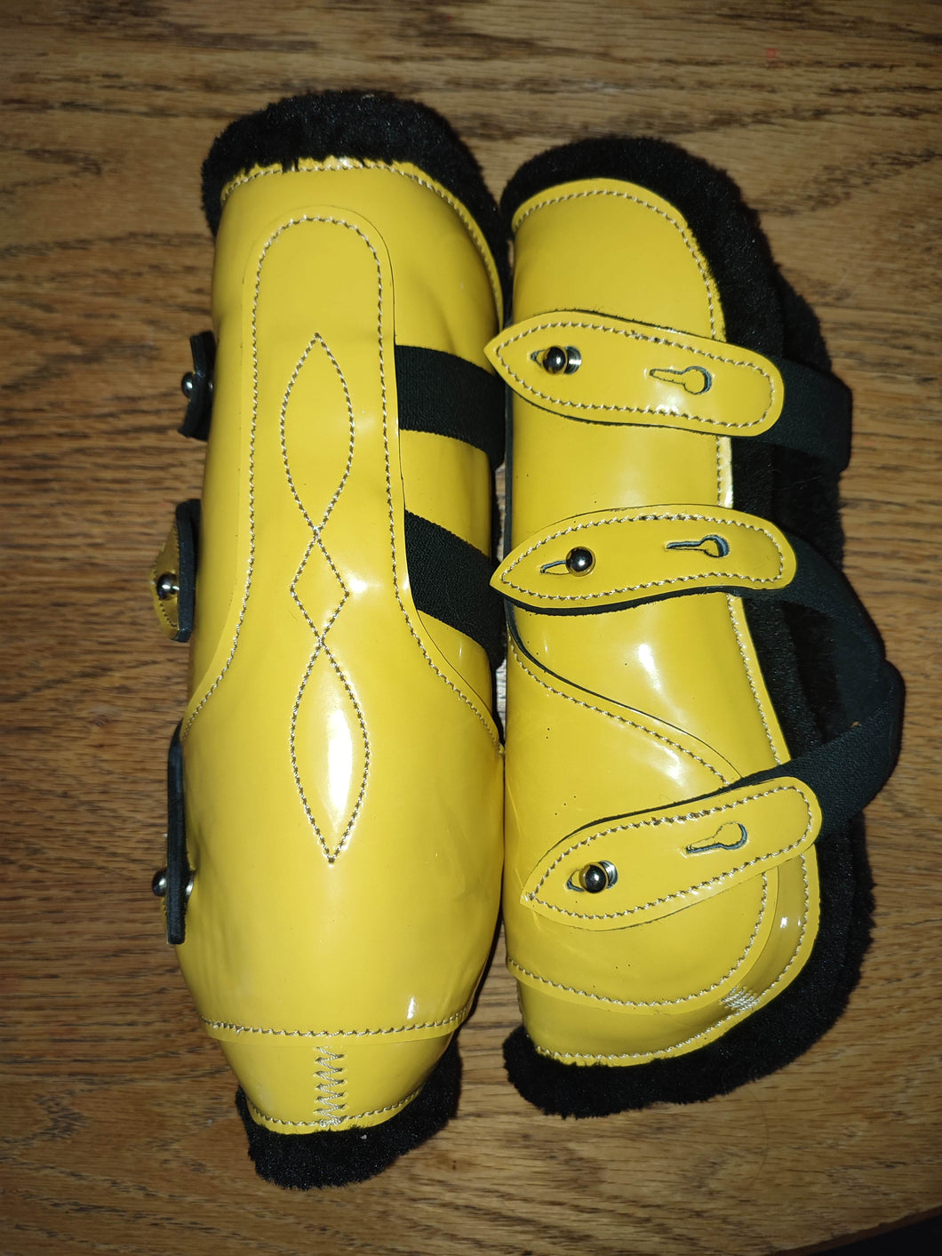 CLEARANCE PRICE! Open Front Boots Yellow