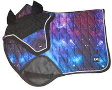 Load image into Gallery viewer, Saddle Pad + Matching Bonnet GALAXY