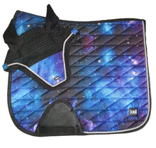 Load image into Gallery viewer, Saddle Pad + Matching Bonnet GALAXY DRESSAGE