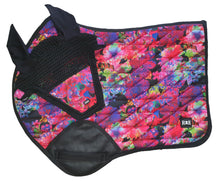 Load image into Gallery viewer, Saddle Pad + Matching Bonnet FLORAL FANTASY