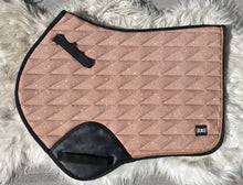 Load image into Gallery viewer, Saddle Pad ROSE GOLD GLITTER