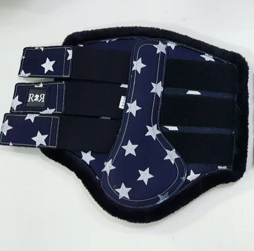 CLEARANCE SALE! Brushing Boots NAVY STARS