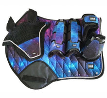 Load image into Gallery viewer, Saddle Pad Set with Jump Boots GALAXY