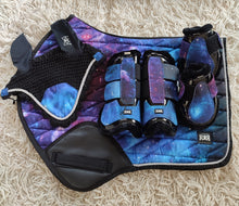 Load image into Gallery viewer, Saddle Pad Set with Jump Boots GALAXY