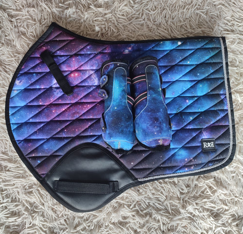 CLEARANCE PRICE! Saddle Pad with Front Boots GALAXY