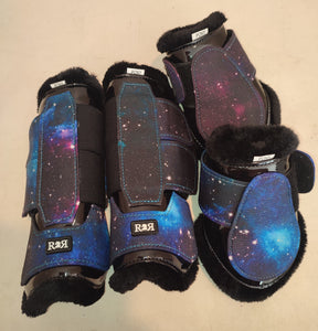 CLEARANCE PRICE! Open Front Boots + Matching Back Boots GALAXY